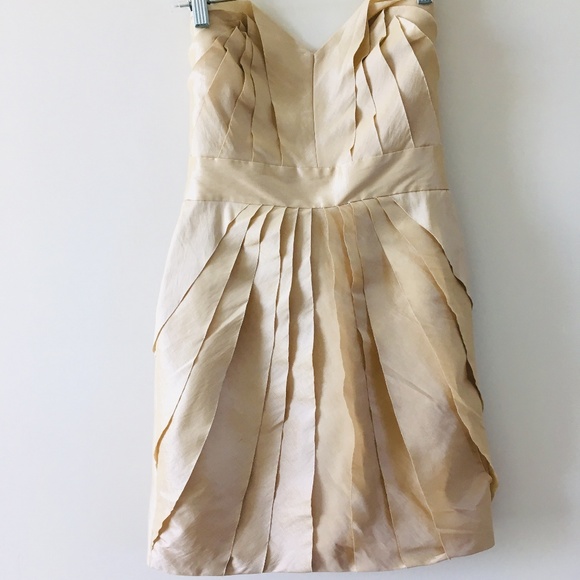 Max & Cleo Ruffle Strapless Mini Cocktail Dress - Picture 1 of 5